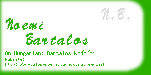 noemi bartalos business card